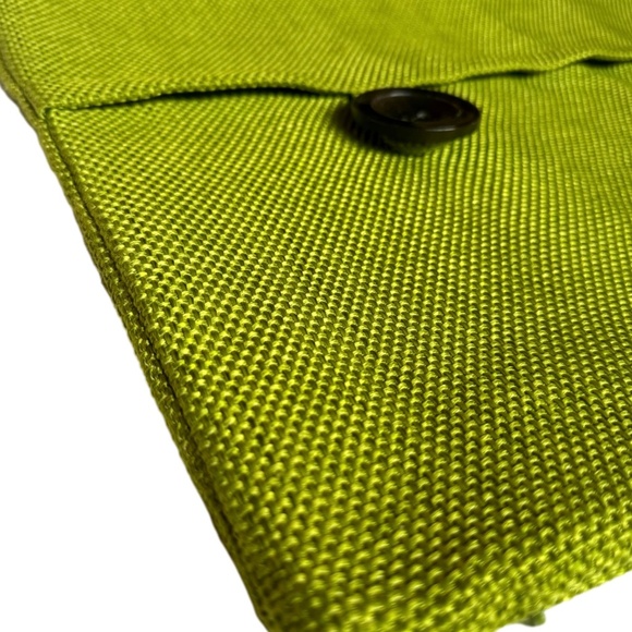 Vintage Large Chartreuse Button Detail Pillow Cover - Picture 2 of 4